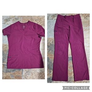 JOCKEY Maroon Small-T Bottoms-Med Top.